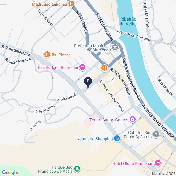 Mapa da localização do painel